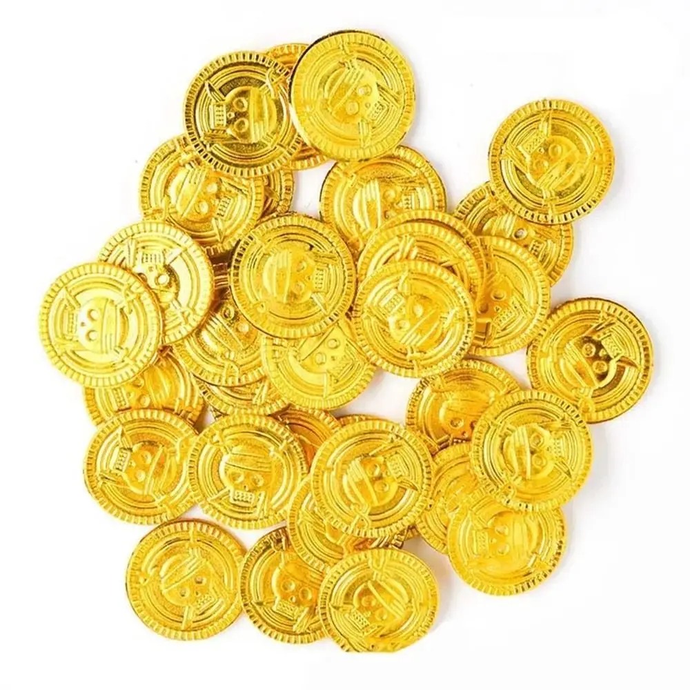 Arcade Game Coin - Pièces d'or de Pirate en plastique,