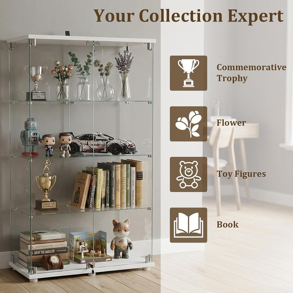 Vitrine en verre trempé, vitri - Glass Cabinet Display avis et prix
