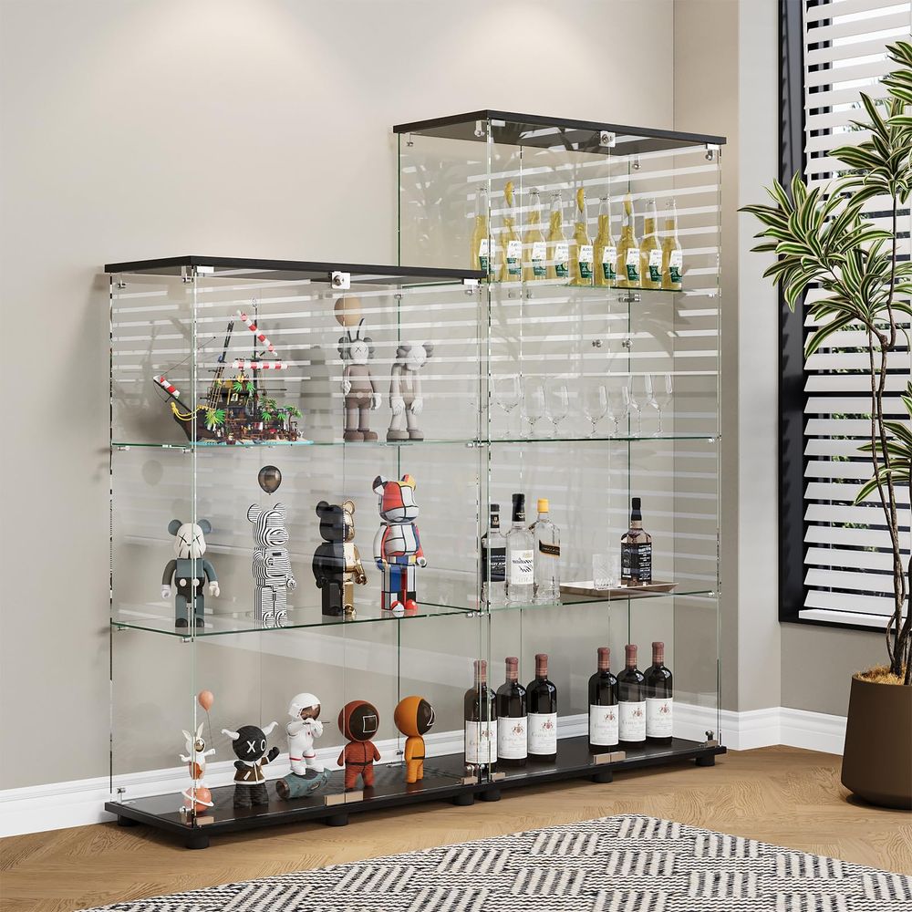 Vitrine avec 4 étagères, porte - Glass Cabinet Display avis et prix
