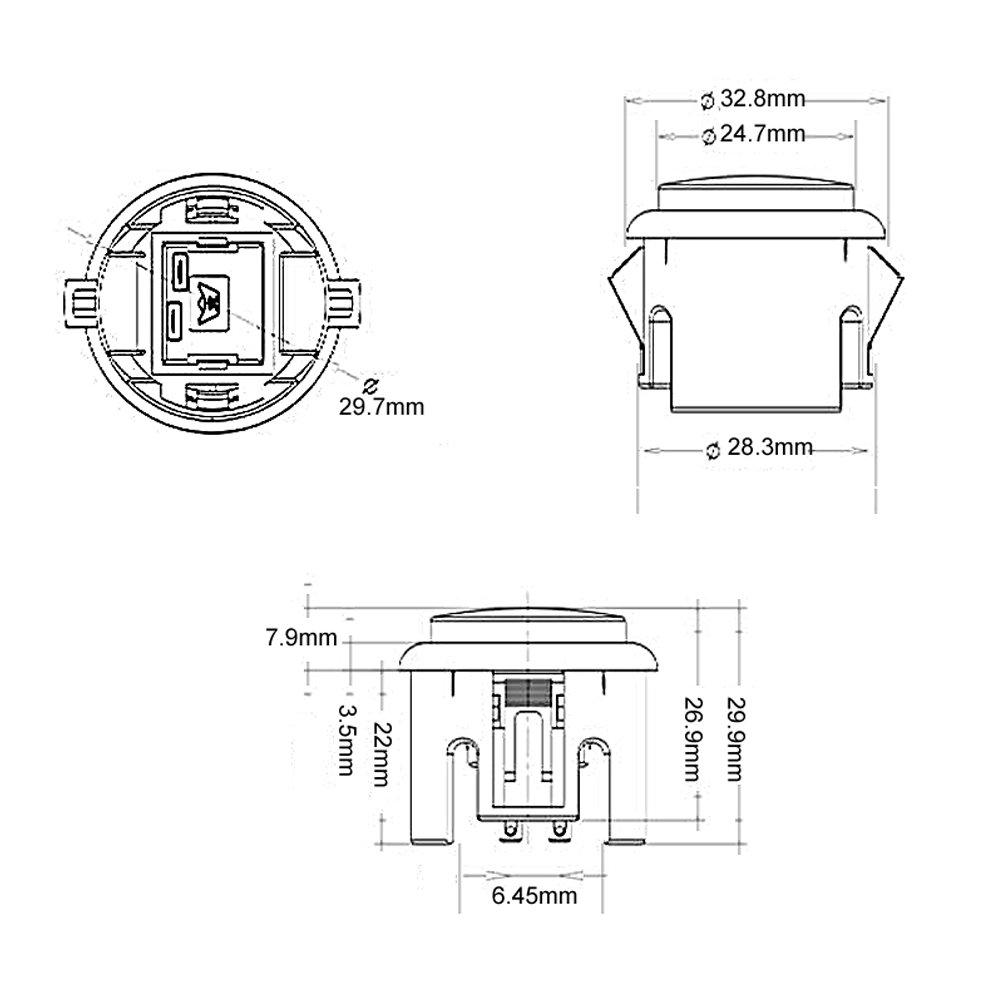 12 boutons Sanwa de 30 mm et 2 - Arcade Wangan Midnight avis et prix