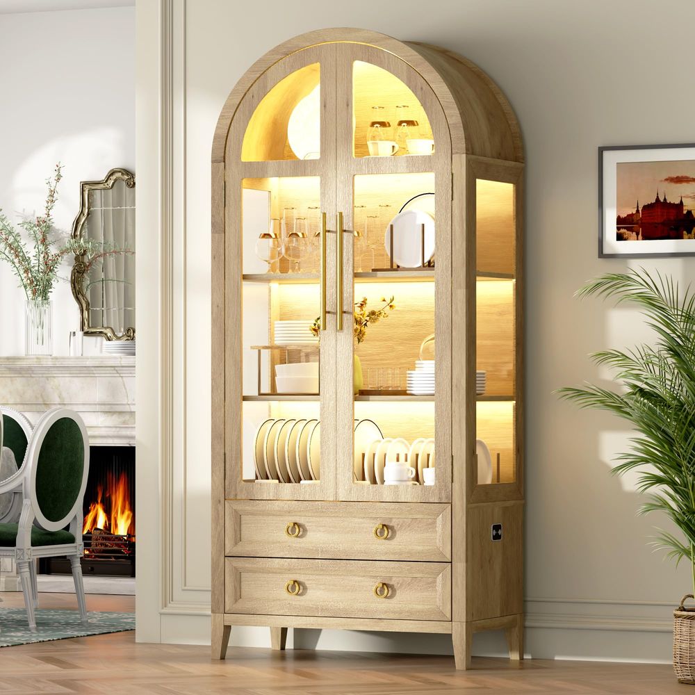 Vitrine arquée 71 avec portes  - Glass Cabinet Display avis et prix