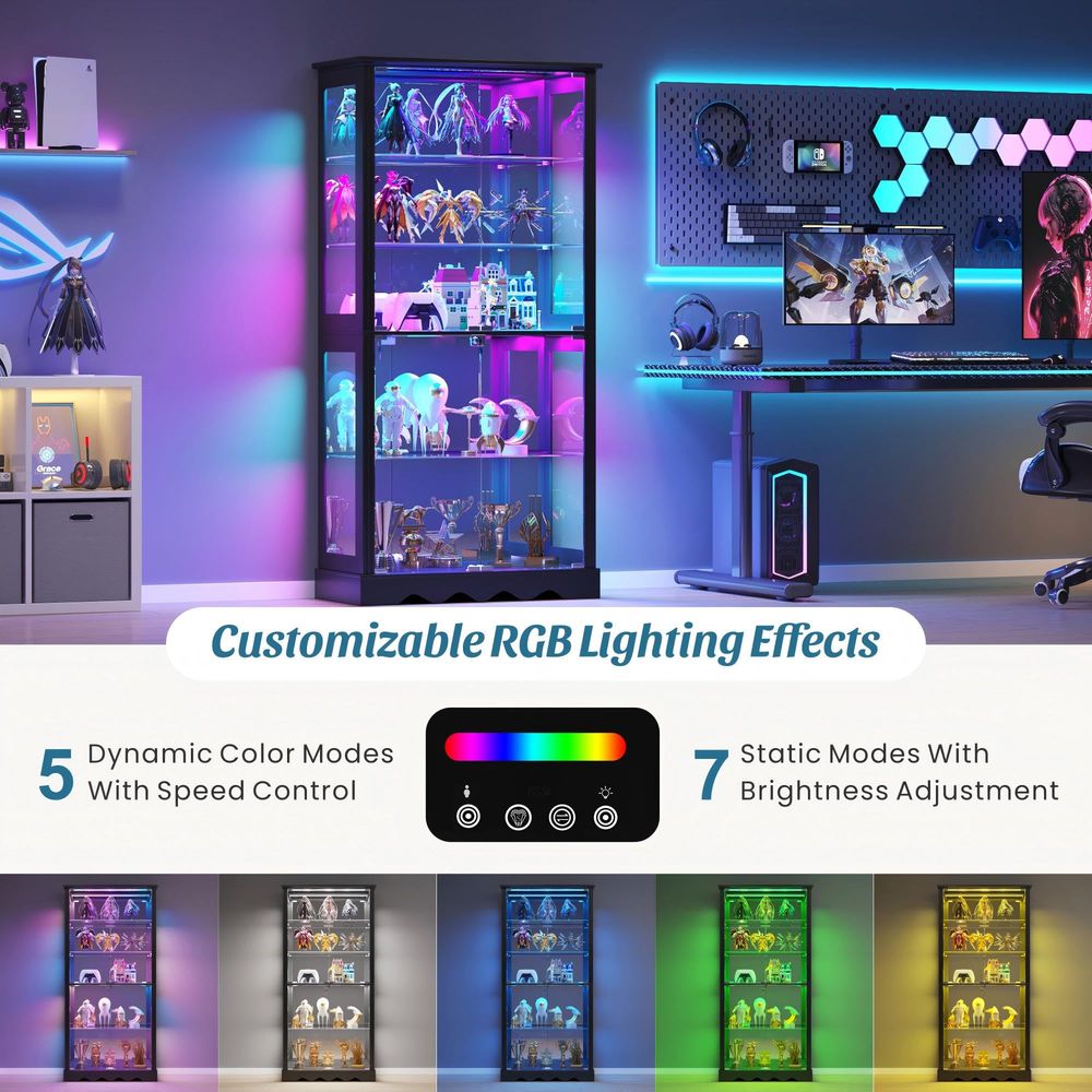 Vitrine avec portes en verre,  - Glass Cabinet Display avis et prix