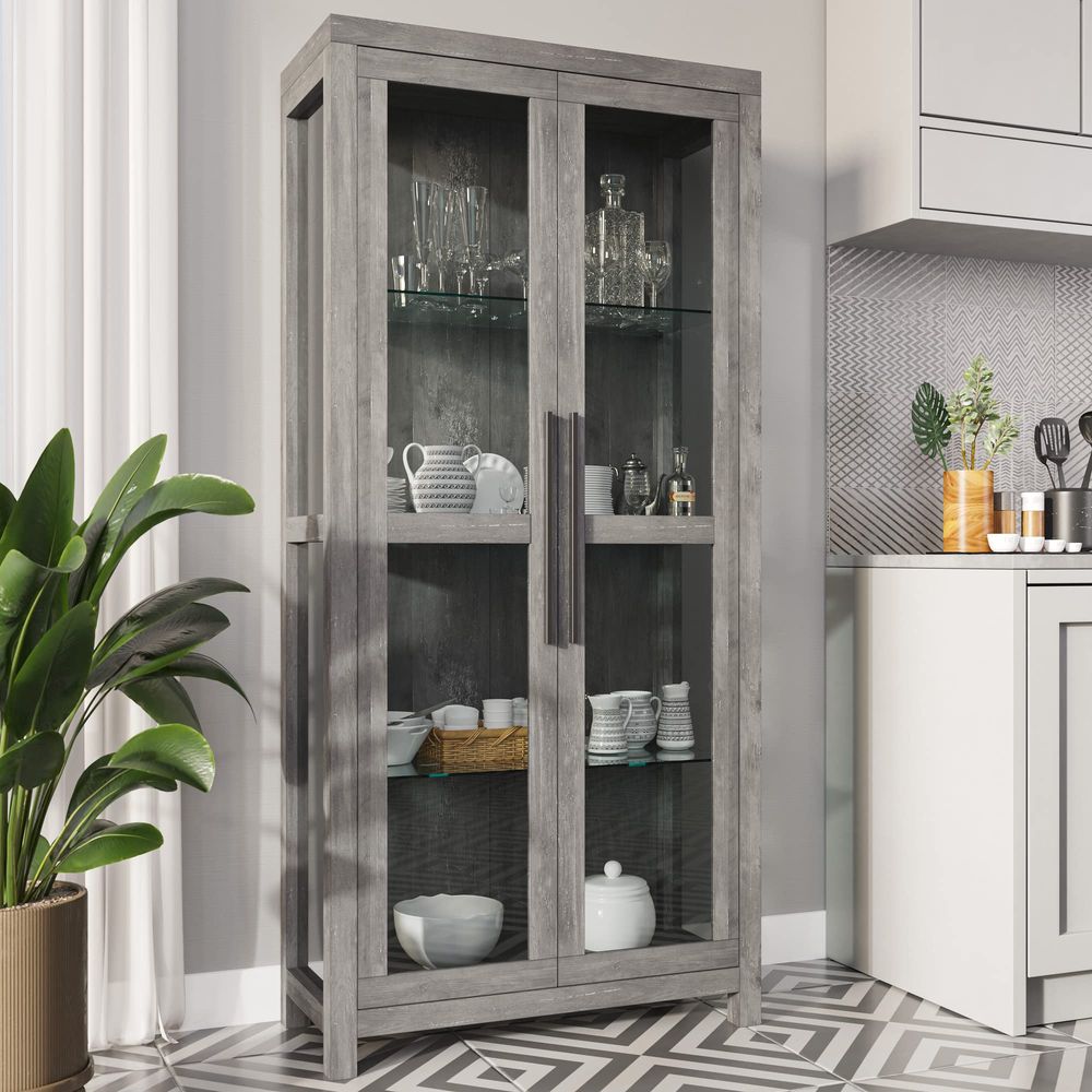 Vitrine en verre, vitrine haut - Glass Cabinet Display avis et prix