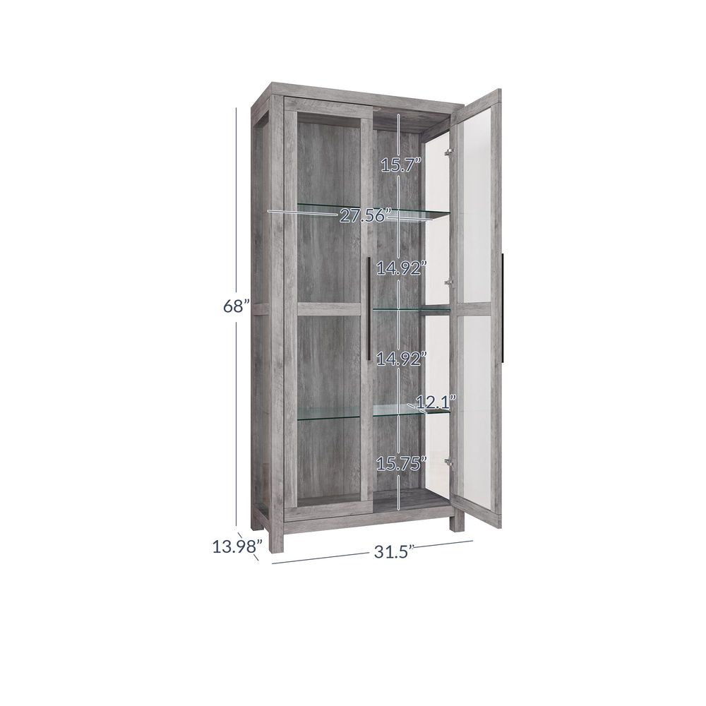 Vitrine en verre, vitrine haut - Glass Cabinet Display avis et prix