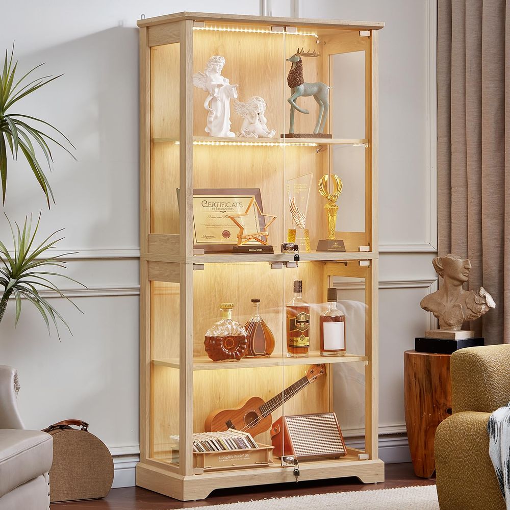 Vitrine en verre style farmhou - Glass Cabinet Display avis et prix