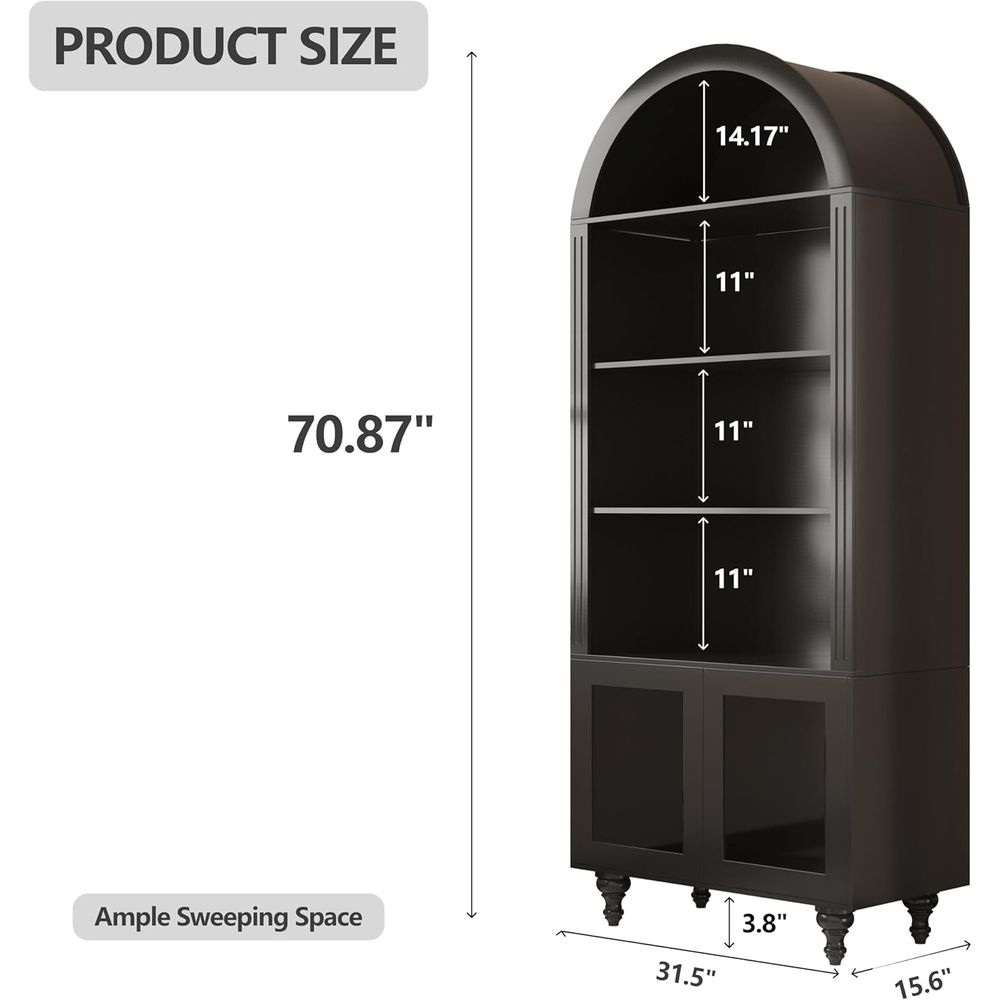 Vitrine de rangement en bois à - Glass Cabinet Display avis et prix