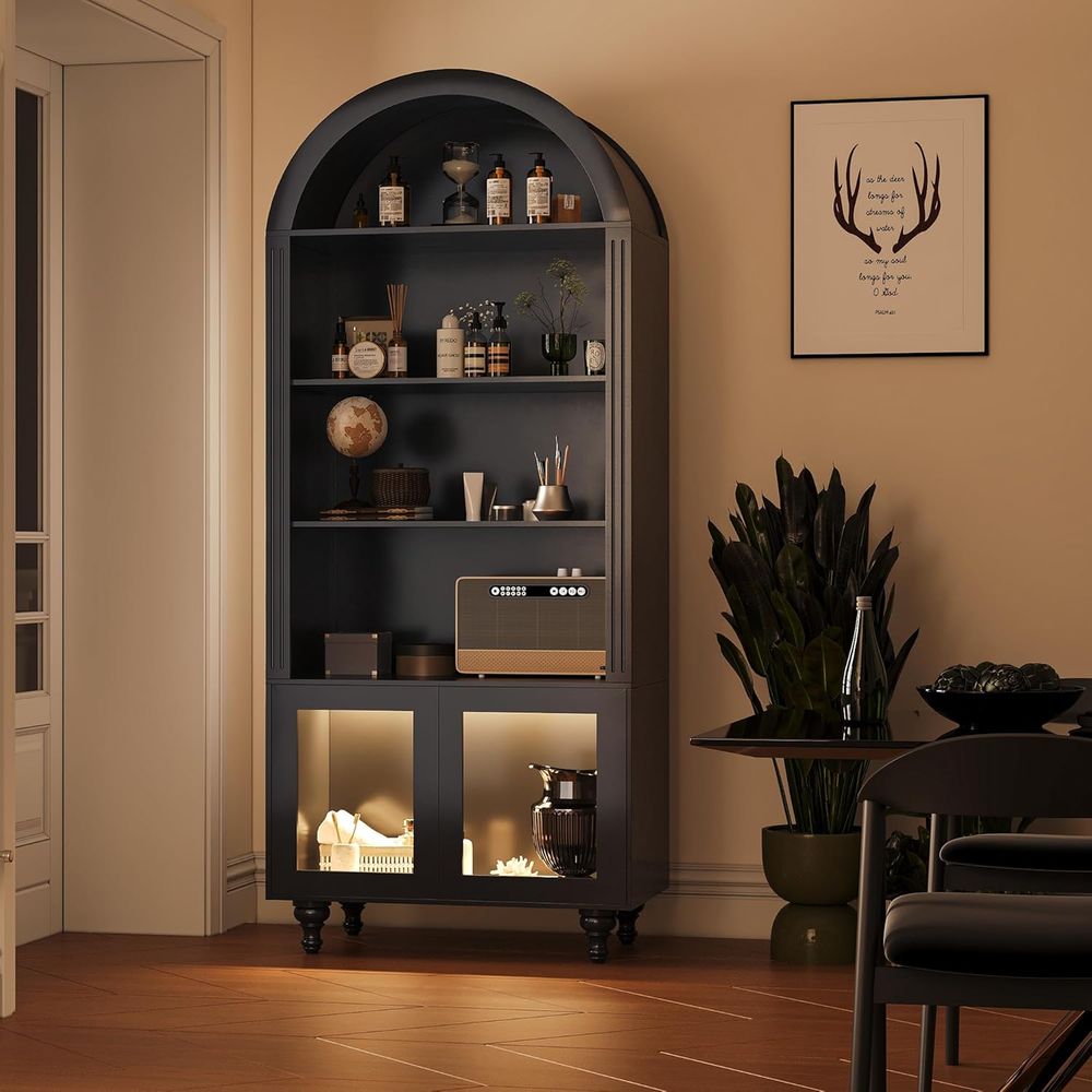 Vitrine de rangement en bois à - Glass Cabinet Display avis et prix