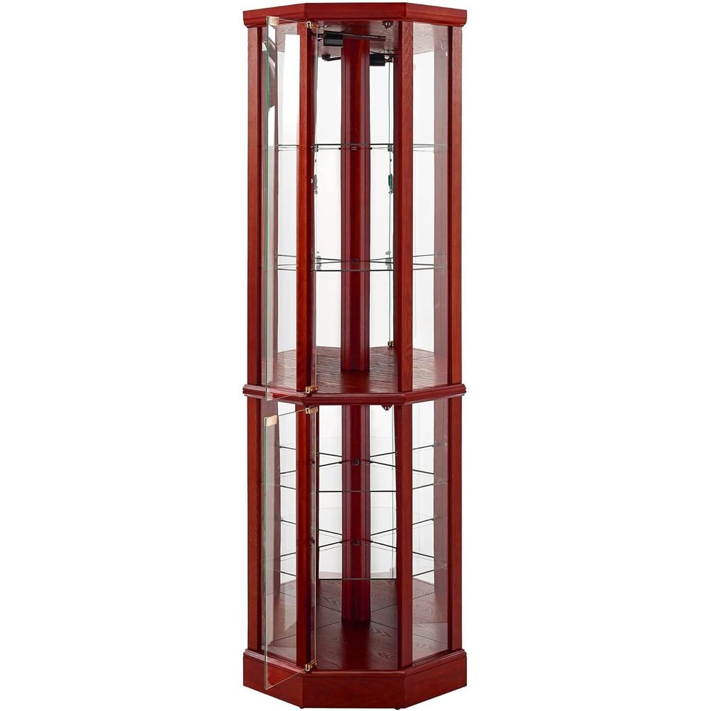 Vitrine éclairée en verre de 7 - Glass Cabinet Display avis et prix